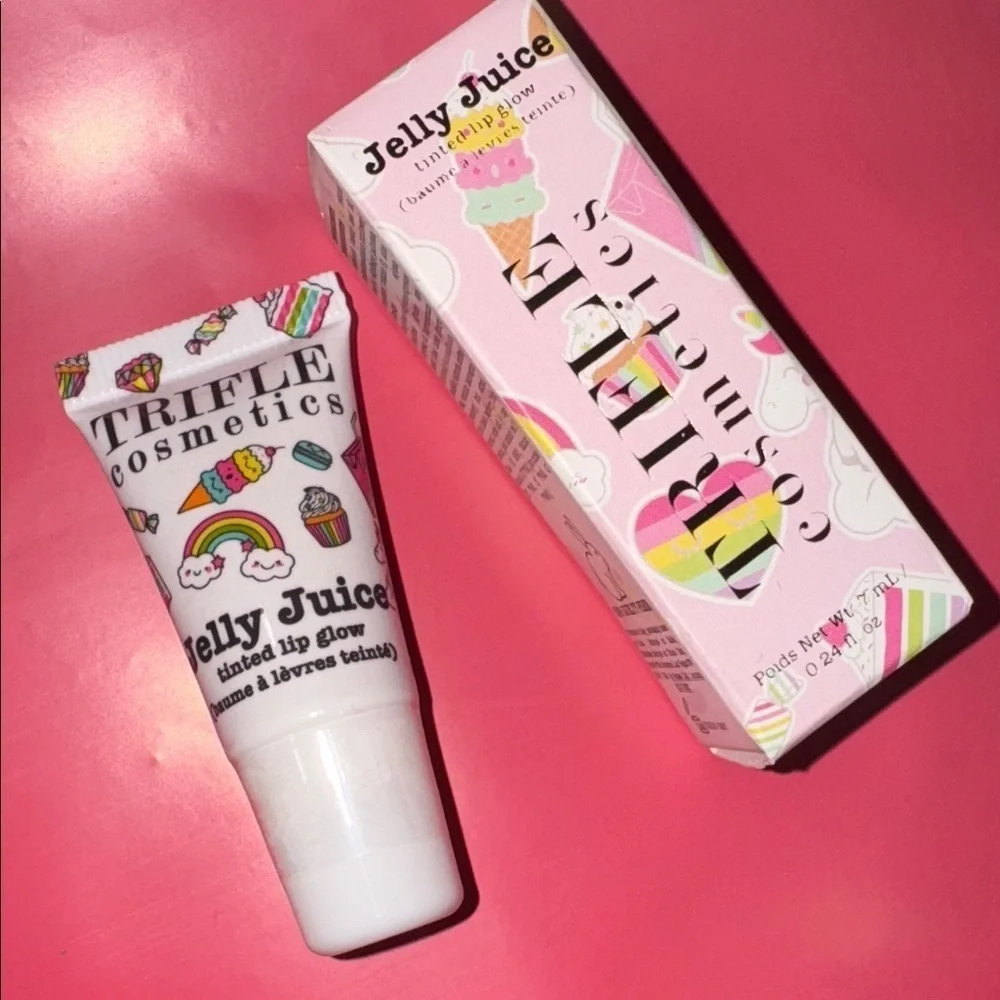 Jelly Juice tint lip glow gloss NEW vegan Trifle cosmetics redcurrant sealed